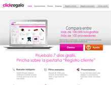 Tablet Screenshot of clickregalo.com